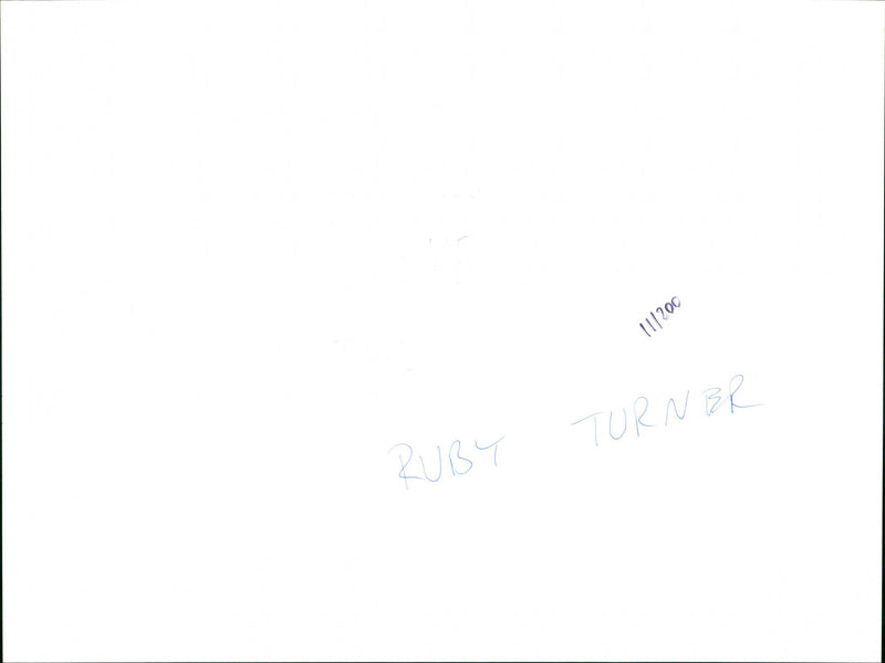 Ruby Turner - Vintage Photograph