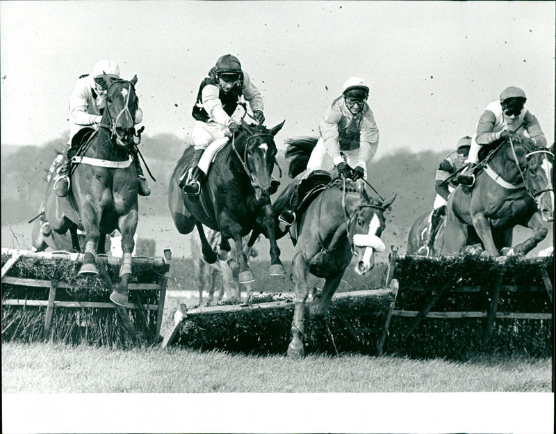 The Crown Berger Hurdle Race - Vintage Photograph