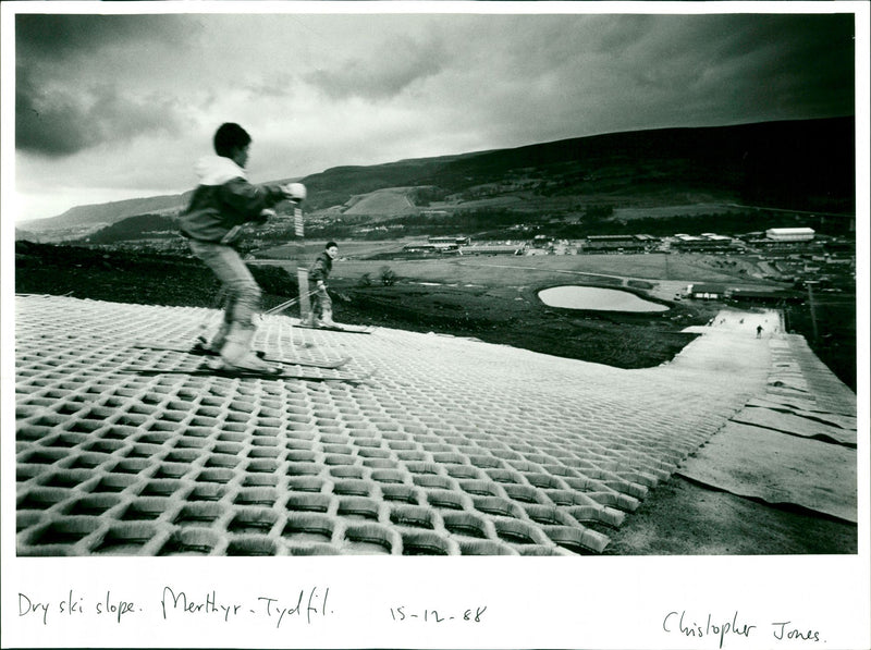 Dry Ski Slope - Vintage Photograph