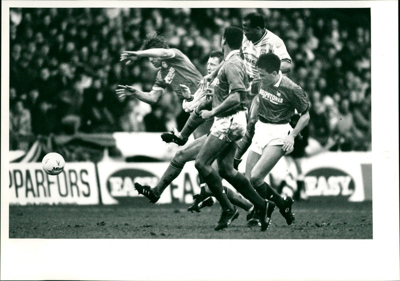 Football, Monday 12th February 90 - Vintage Photograph