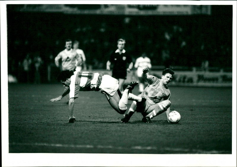 Football, Tuesday 27th February 90 - Vintage Photograph