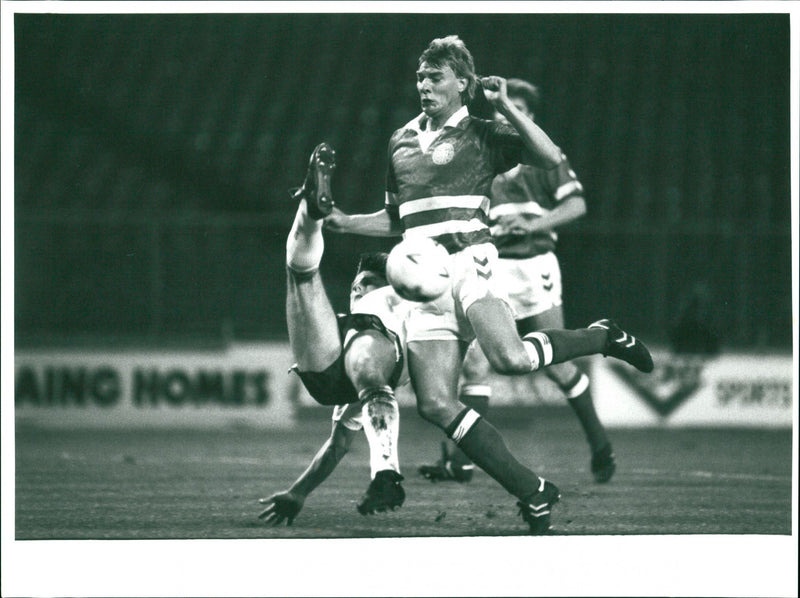 Peter Beardsley and Lars Olsen - Vintage Photograph