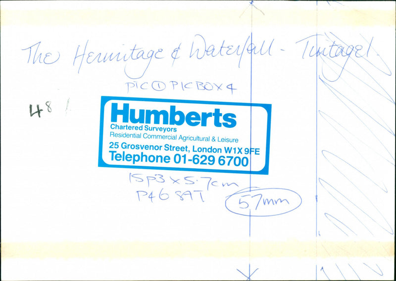 The Hermitage & Waterfall - Vintage Photograph