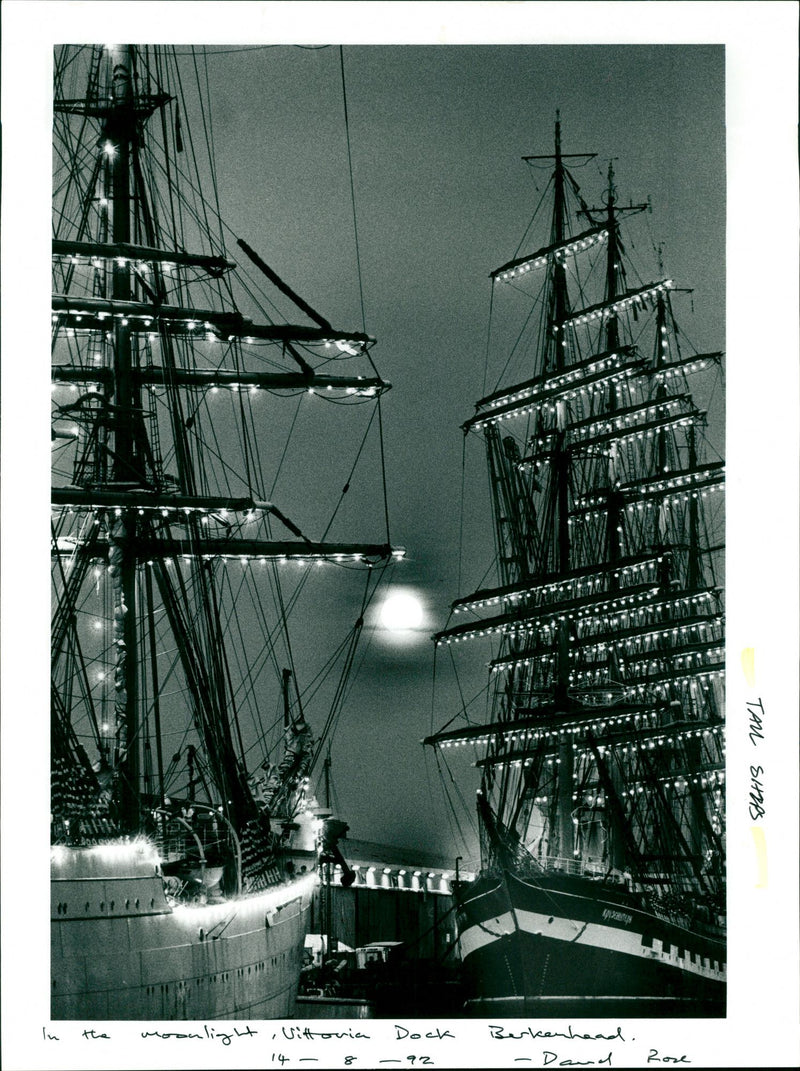 Tall Ships - Vintage Photograph