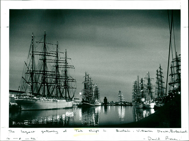 Tall Ships - Vintage Photograph