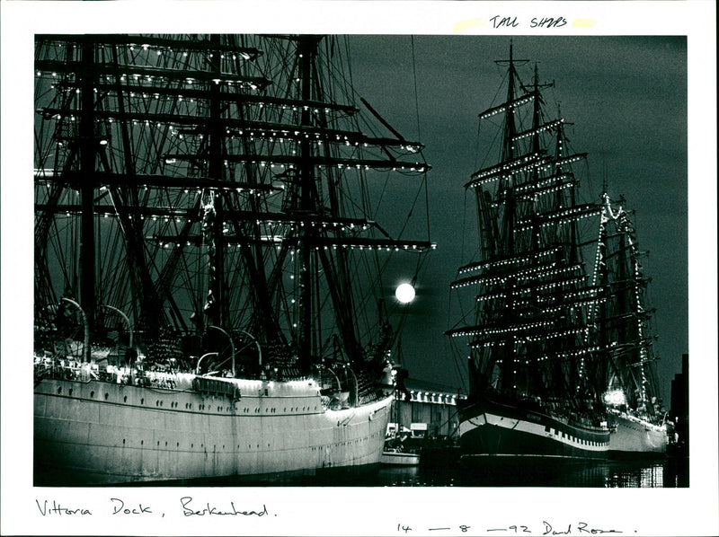 Tall Ships - Vintage Photograph