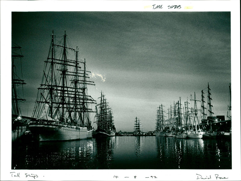 Tall Ships - Vintage Photograph