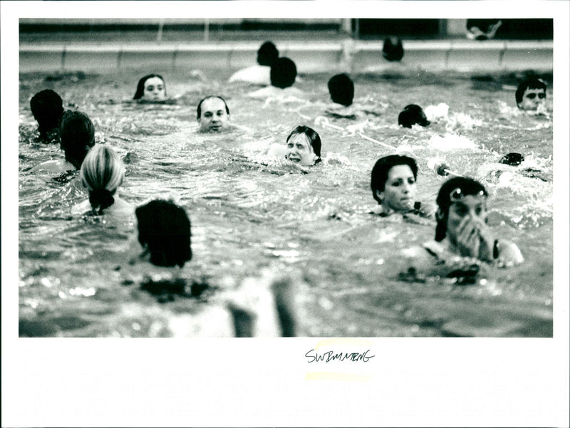 Swimming - Vintage Photograph