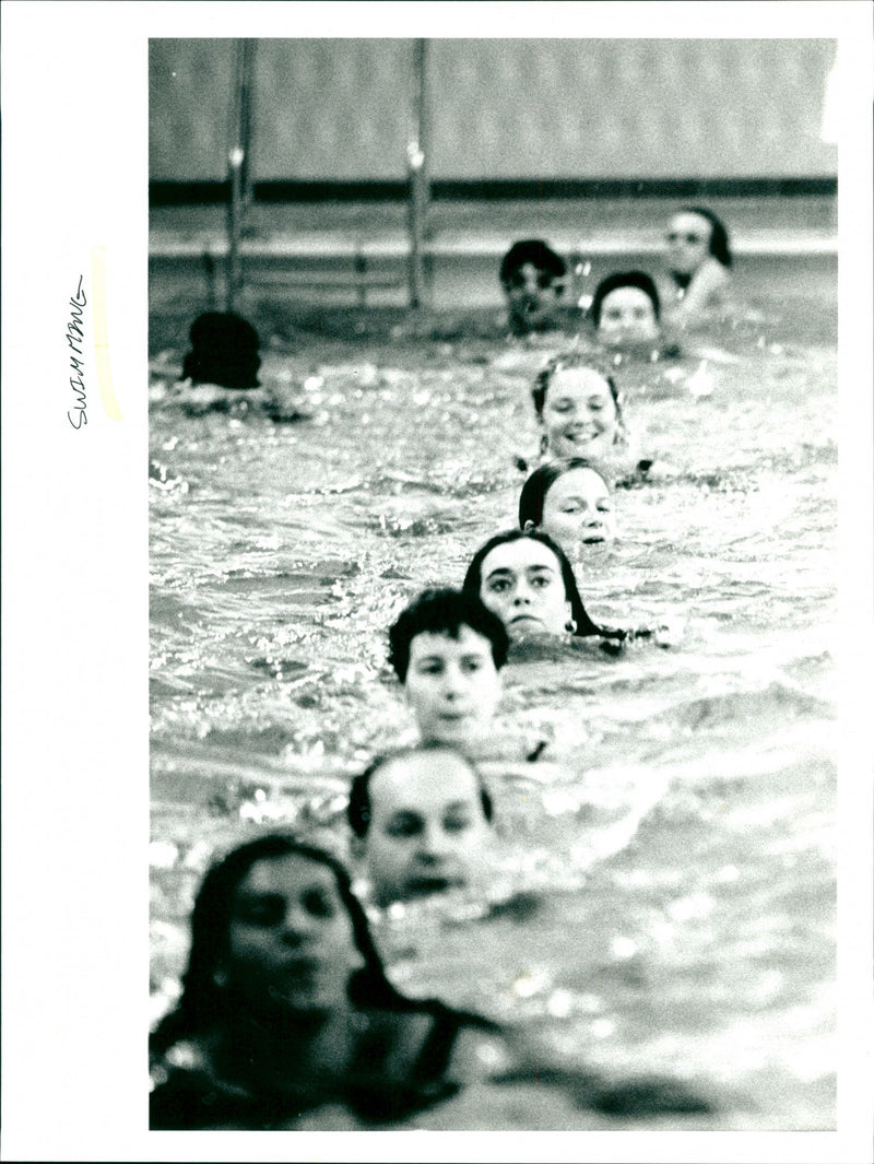 Swimming - Vintage Photograph