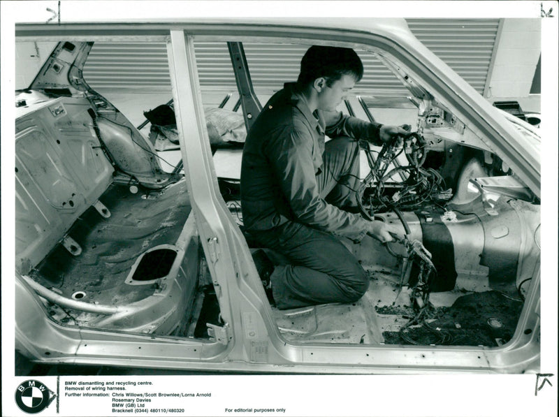 BMW Dismantling and Recycling Centre - Vintage Photograph