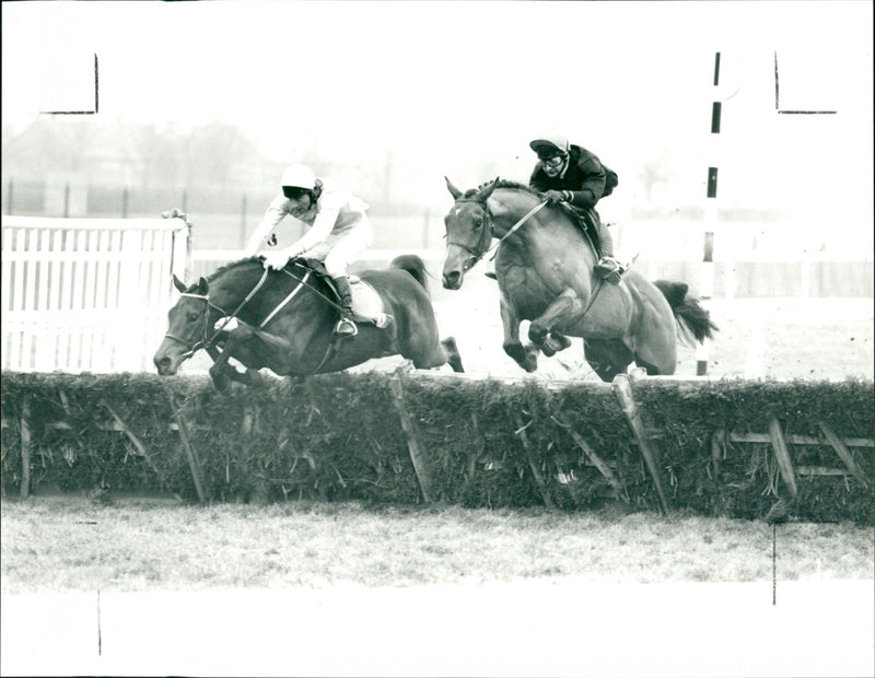 Rossington Main Novices Hurdles ''91 - Vintage Photograph