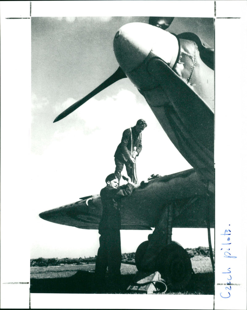 Czech Pilots - Vintage Photograph