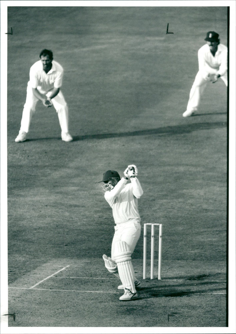 Cricket players - Vintage Photograph