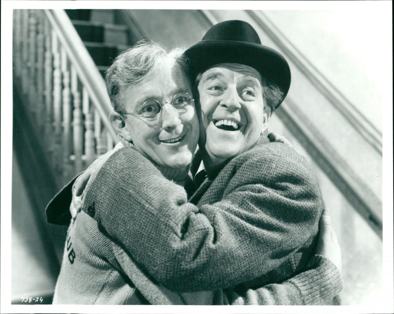 Alec Guinness and Stanley Holloway - Vintage Photograph