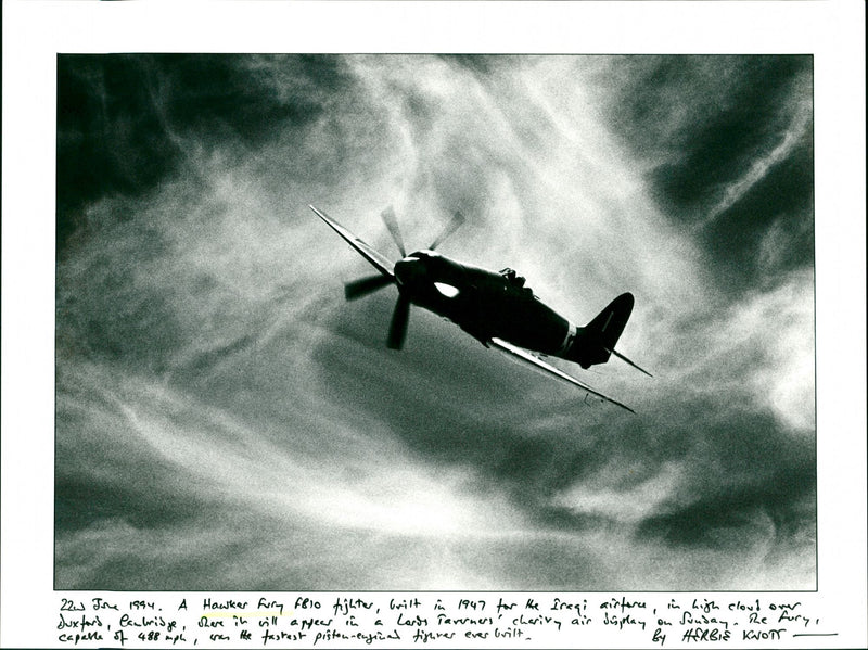 Hawker Fury - Vintage Photograph