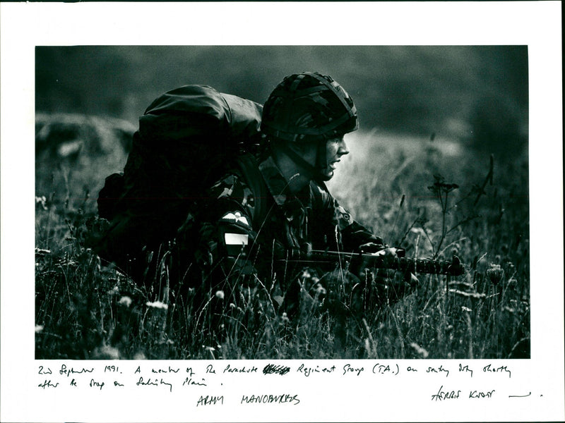 Army Maneuvers - Vintage Photograph