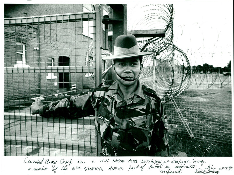 Army Camp. - Vintage Photograph