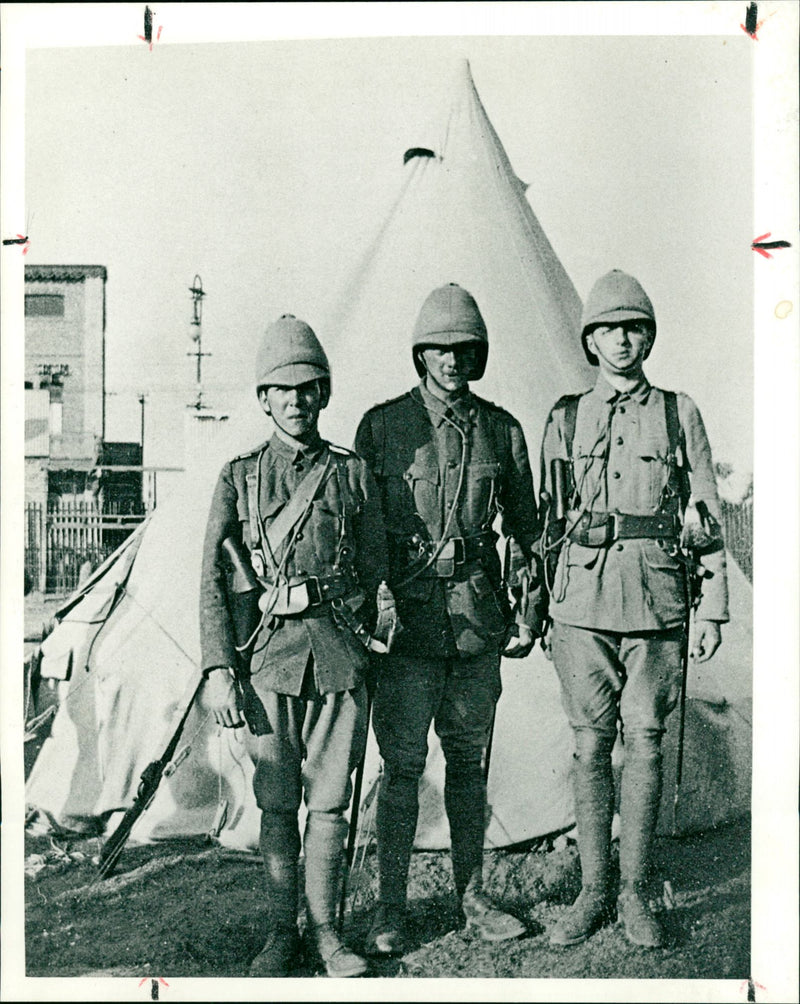 Soldiers, Sunday 1st April - Vintage Photograph