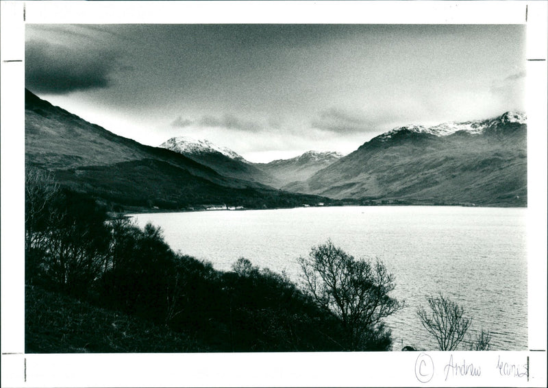 Mountain lake - Vintage Photograph