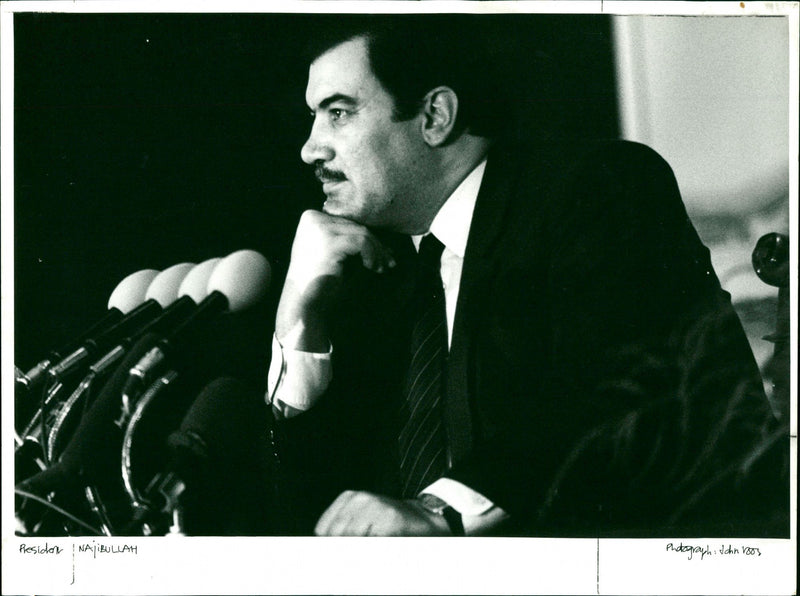 President Najibullah - Vintage Photograph