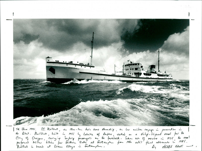 S.S. Sheildhall - Vintage Photograph