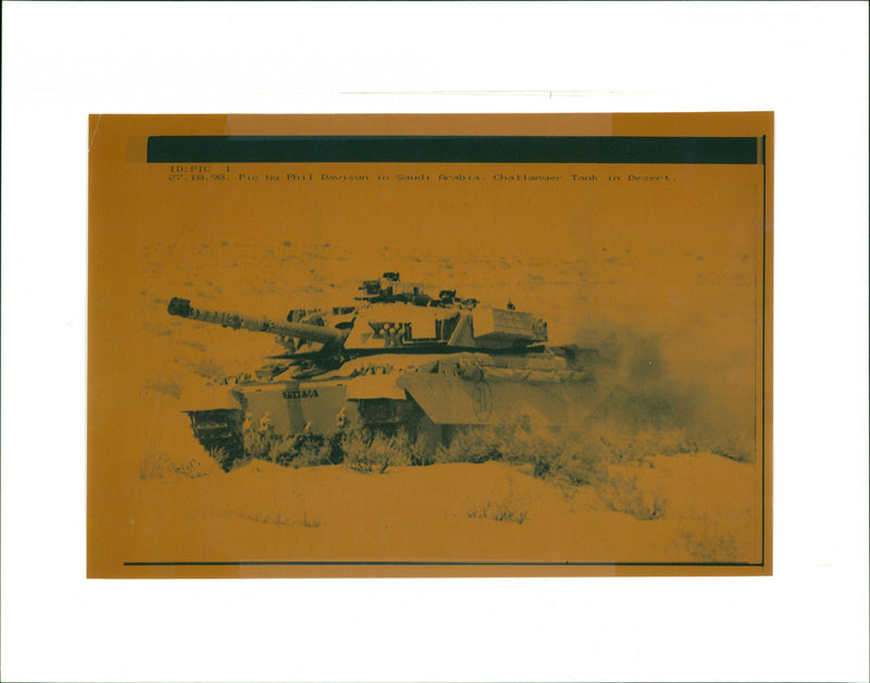 Challenger Tank - Vintage Photograph
