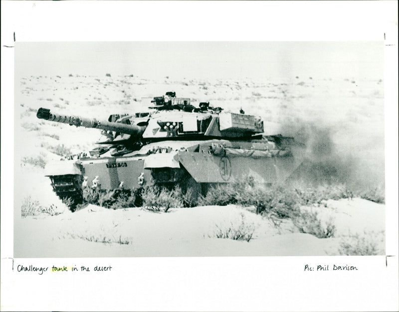 Challenger Tank - Vintage Photograph