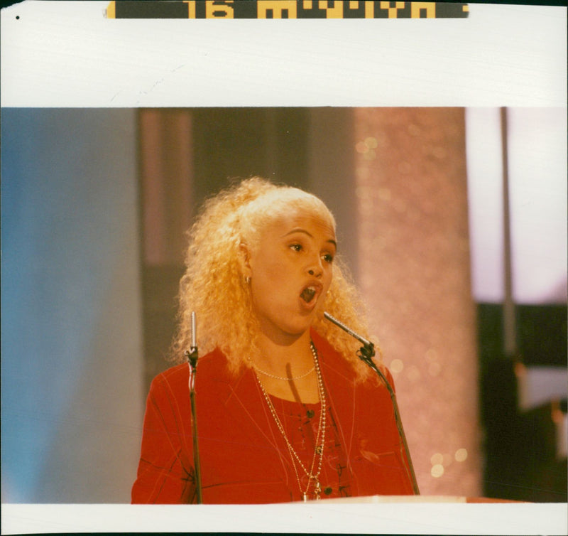 Neneh Cherry, Swedish singer-songwriter - Vintage Photograph