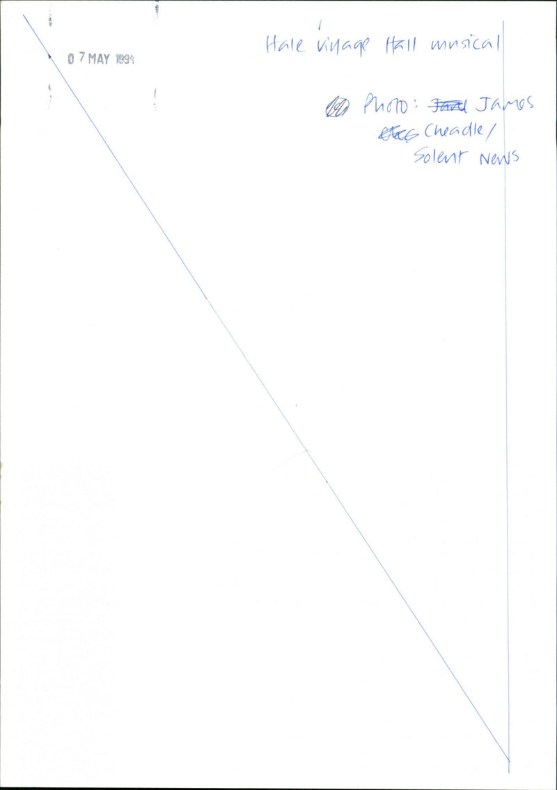 Hale Village Hall Musical - Vintage Photograph