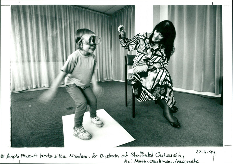 Dr Angela Fawcett  and Elhe Nicolson - Vintage Photograph