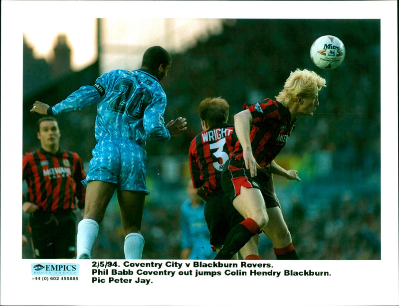 Coventry City v Blackburn Rovers - Vintage Photograph