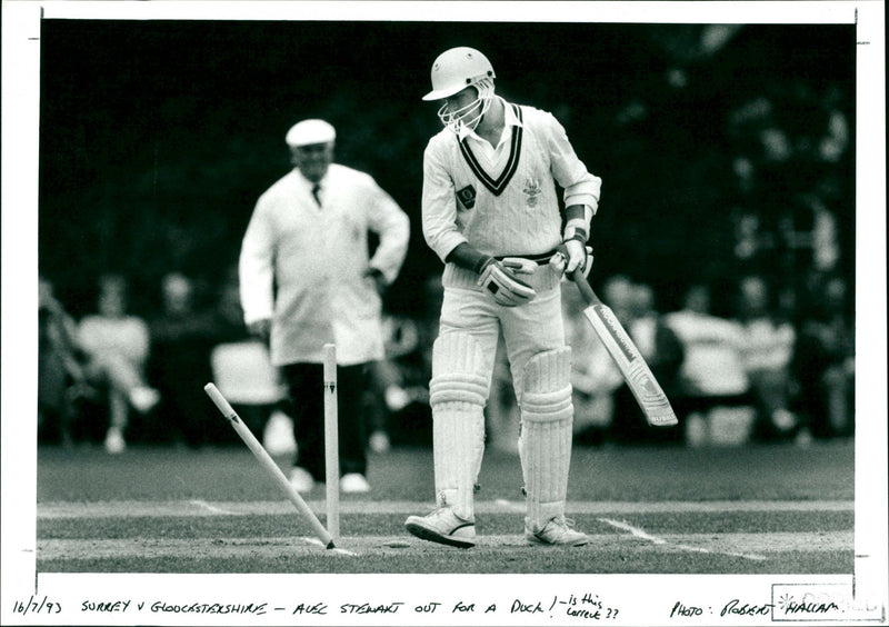 Surrey vs Gloucestershire - Vintage Photograph