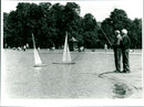 BOATS MODEL BOATS - Vintage Photograph