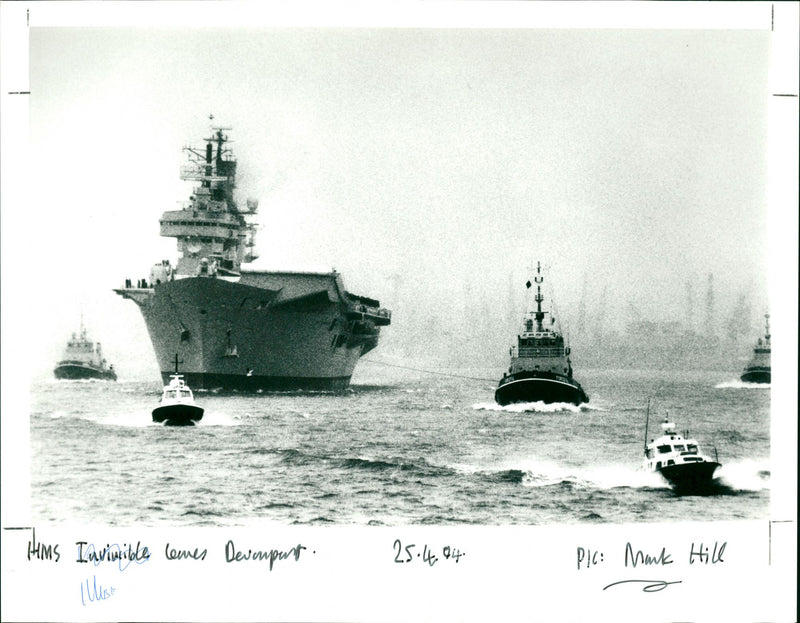 HMS Invincible - Vintage Photograph