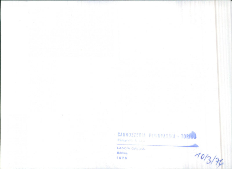 Lancia Gamma Berlina - Vintage Photograph