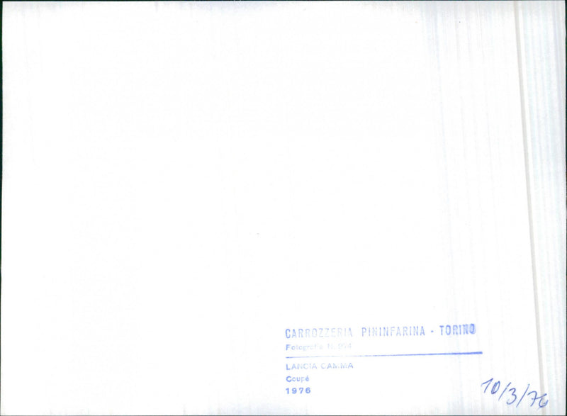 Lancia Gamma Coupé - Vintage Photograph