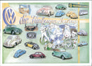 Volkswagen Vintage Post Cards - Vintage Photograph