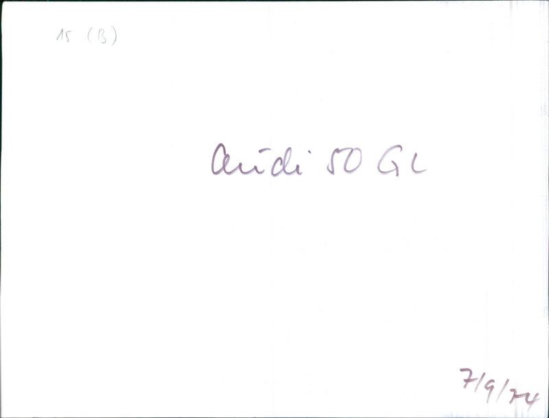 Steering Wheel and Dashboard of 1974 Audi 50GL - Vintage Photograph