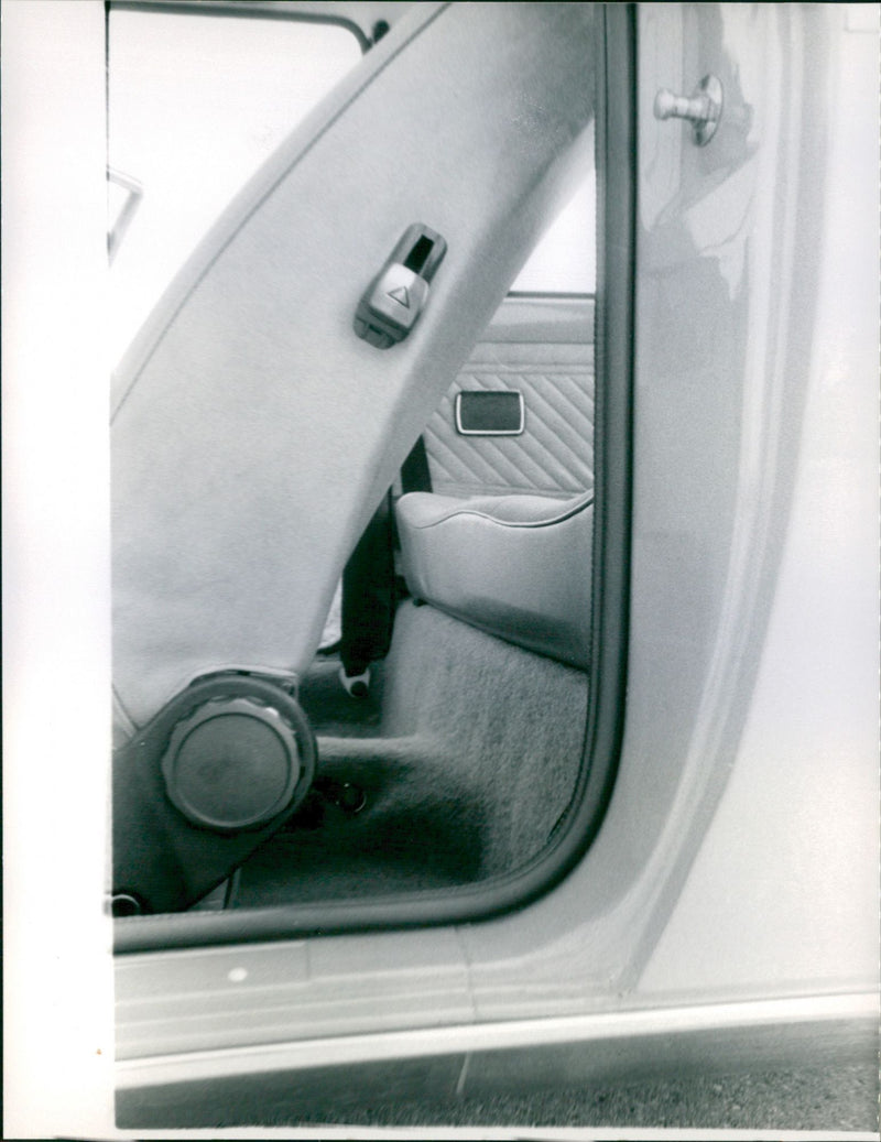 Car Seat Adjustment of 1974 Audi 50GL - Vintage Photograph