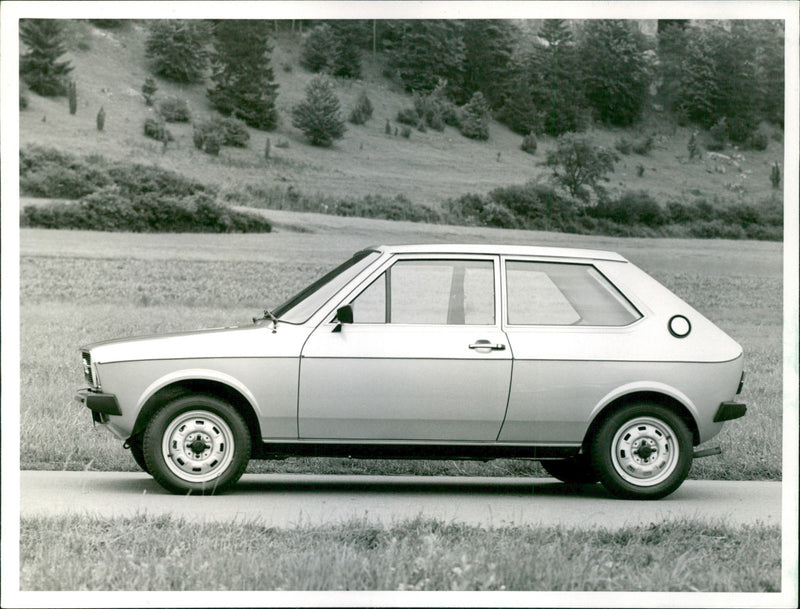 Side View of 1974 Audi 50GL - Vintage Photograph