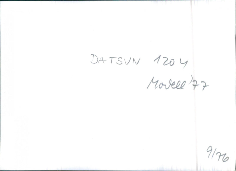 1977 Datsun 120Y - Vintage Photograph