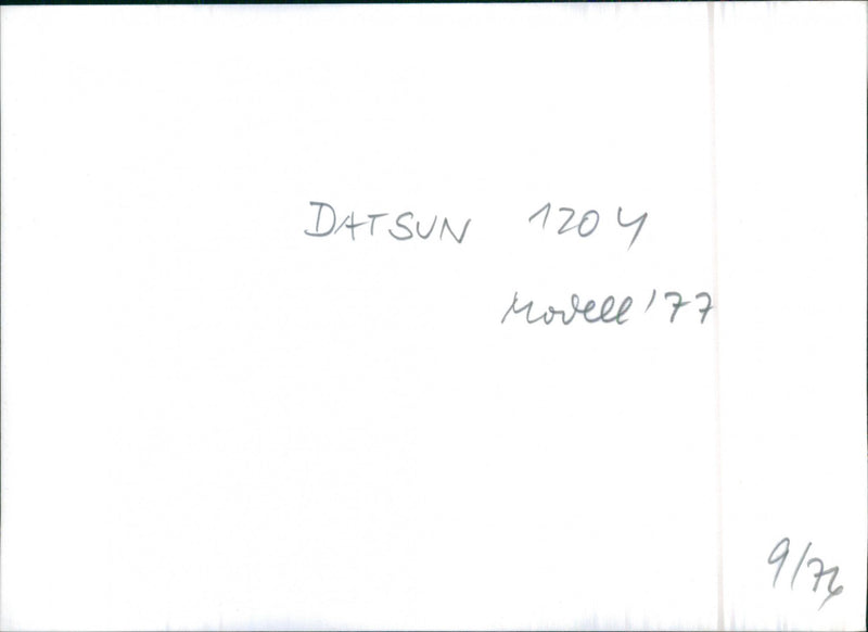 1977 Datsun B210 - Vintage Photograph