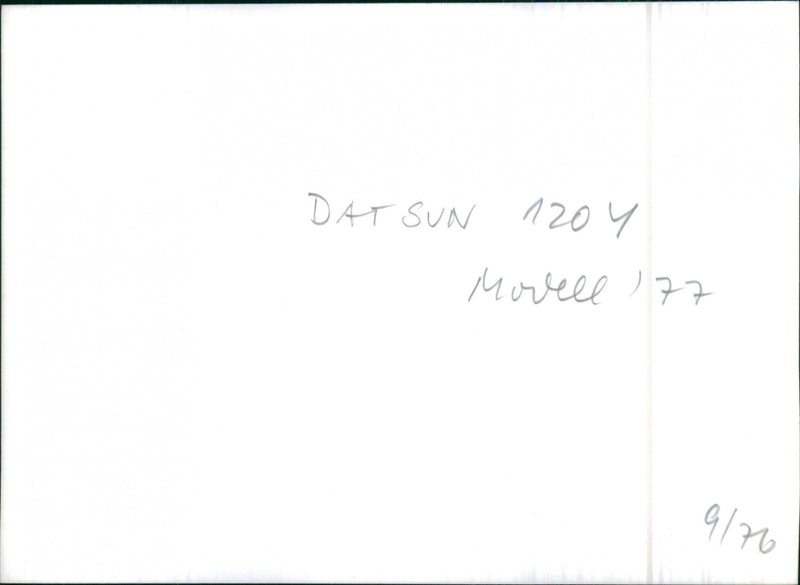 1977 Datsun 120Y - Vintage Photograph