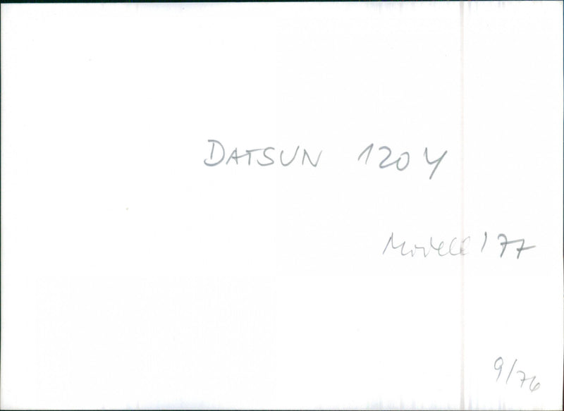1977 Datsun 120Y - Vintage Photograph