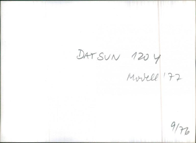 1977 Datsun B210 - Vintage Photograph