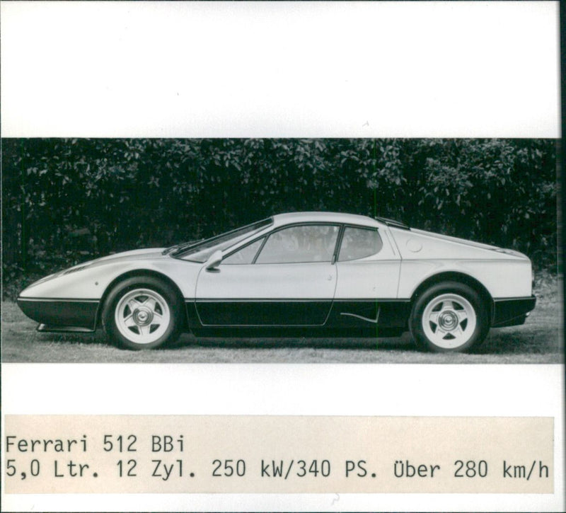 Ferrari 512 BBi - Vintage Photograph