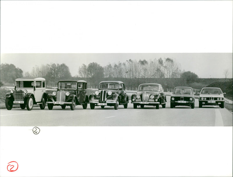 BMW Saloons - Vintage Photograph