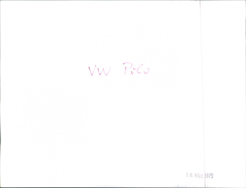 VW Polo - Vintage Photograph