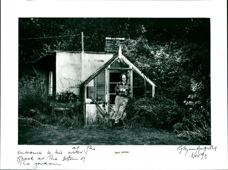 CRAIG BROWN at 17 The -auct to his writer's h as the bottom on garaan Grana Now - Vintage Photograph
