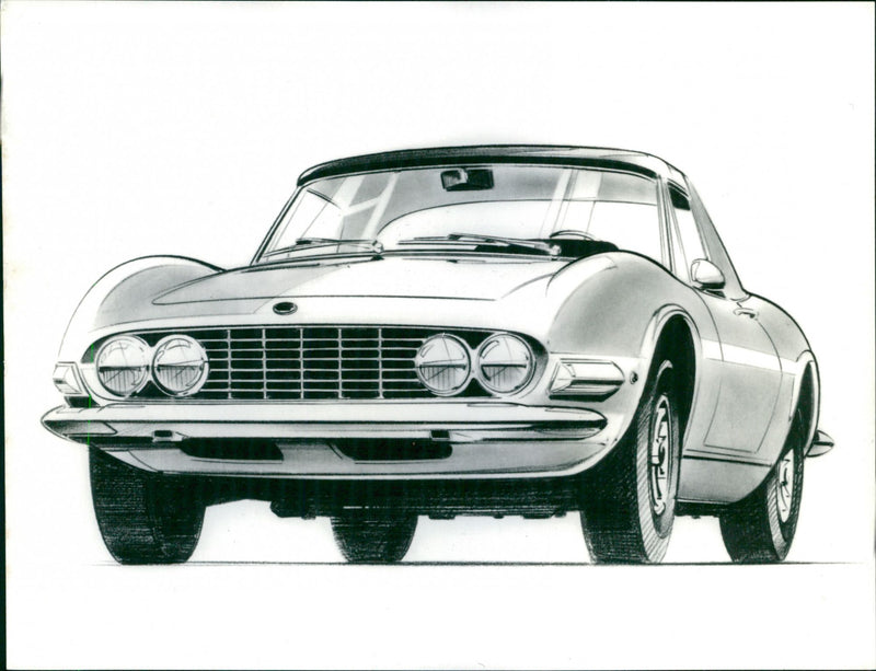 1966 Fiat Dino Spider - Vintage Photograph